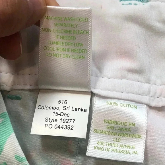 Lilly Pulitzer The Callahan Short Poolside Beach Walk Blue Size 00 - Picture 4 of 12